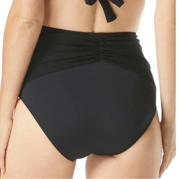 Coco Reef Diva Mesh High Waist Bikini Bottoms Black Size XL NWT - Picture 2 of 12